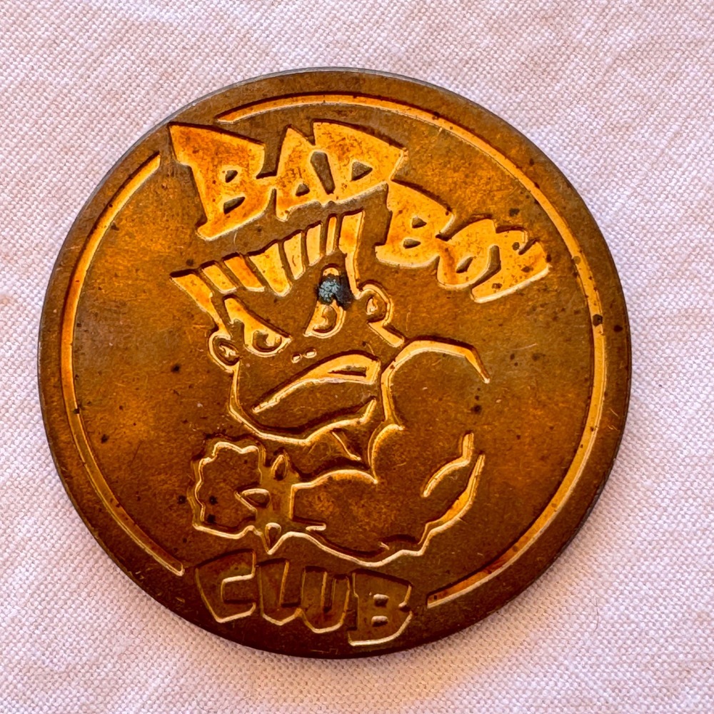 Vintage 1994 Bad Boy Club Eliminator POG Slammer Solid Brass Special Edition